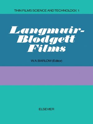cover image of Langmuir-Blodgett Films
